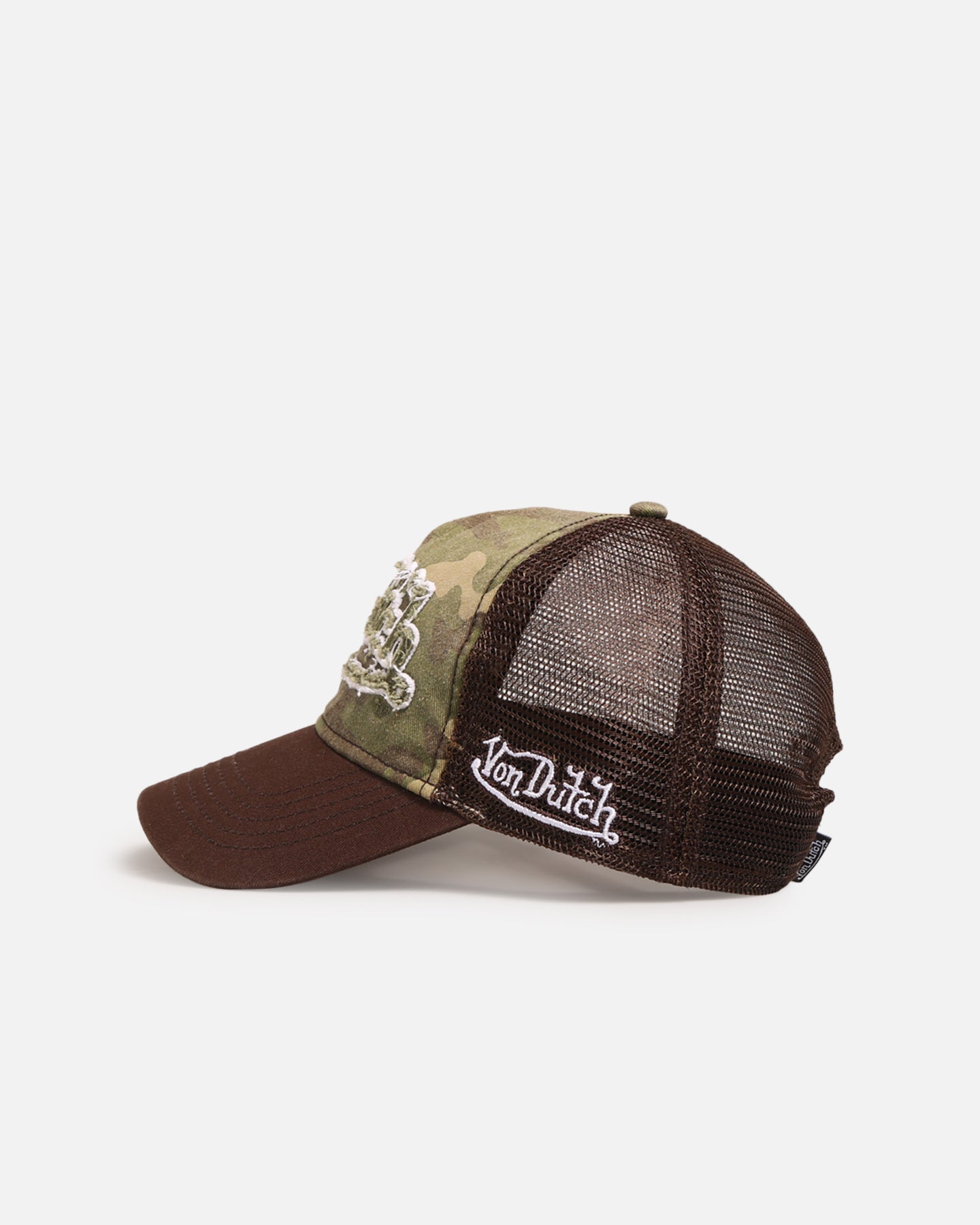 Von Dutch Washed Twill Trucker Snapback Camo、mySite、zt4zffjzw