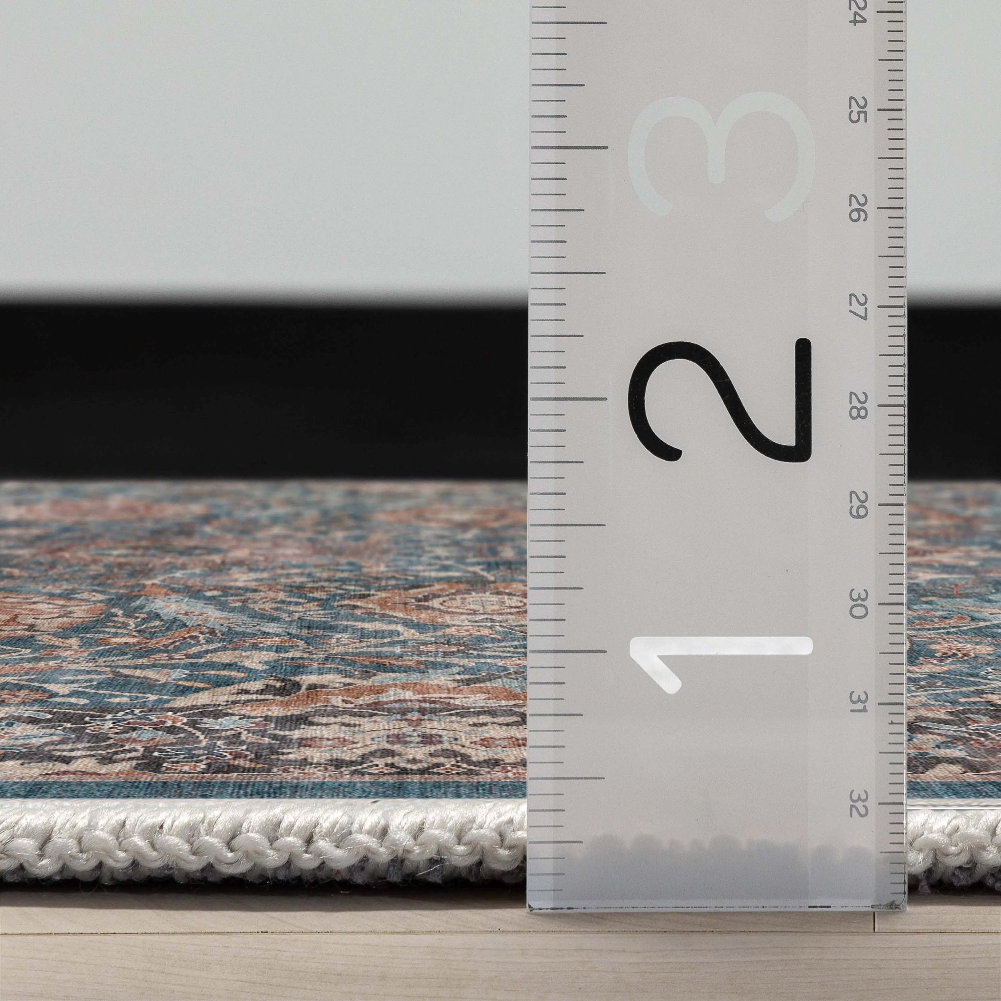 Liana Vintage Oriental Teal Flat-Weave Rug、mySite、gigharbornorthrealestate