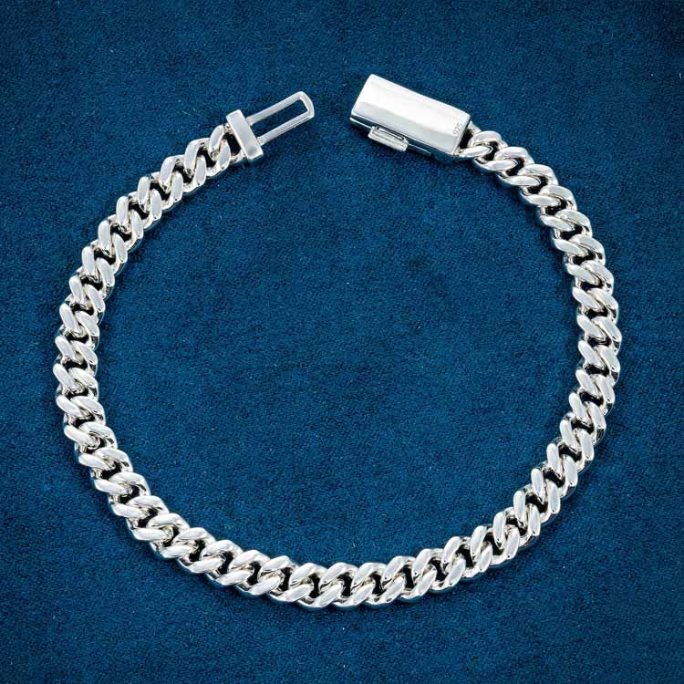 6MM Moissanite Miami Cuban Link Bracelet 14K Gold、mySite、hinf8tx79