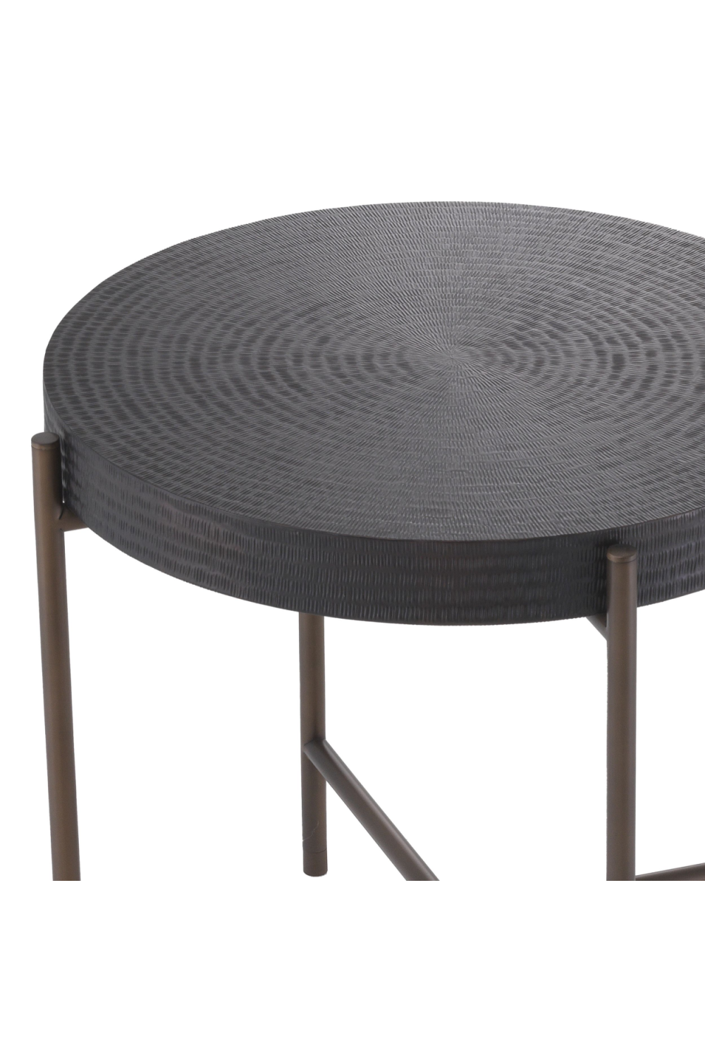 Round Gunmetal Side Table | Eichholtz Nikos、mySite、neckold