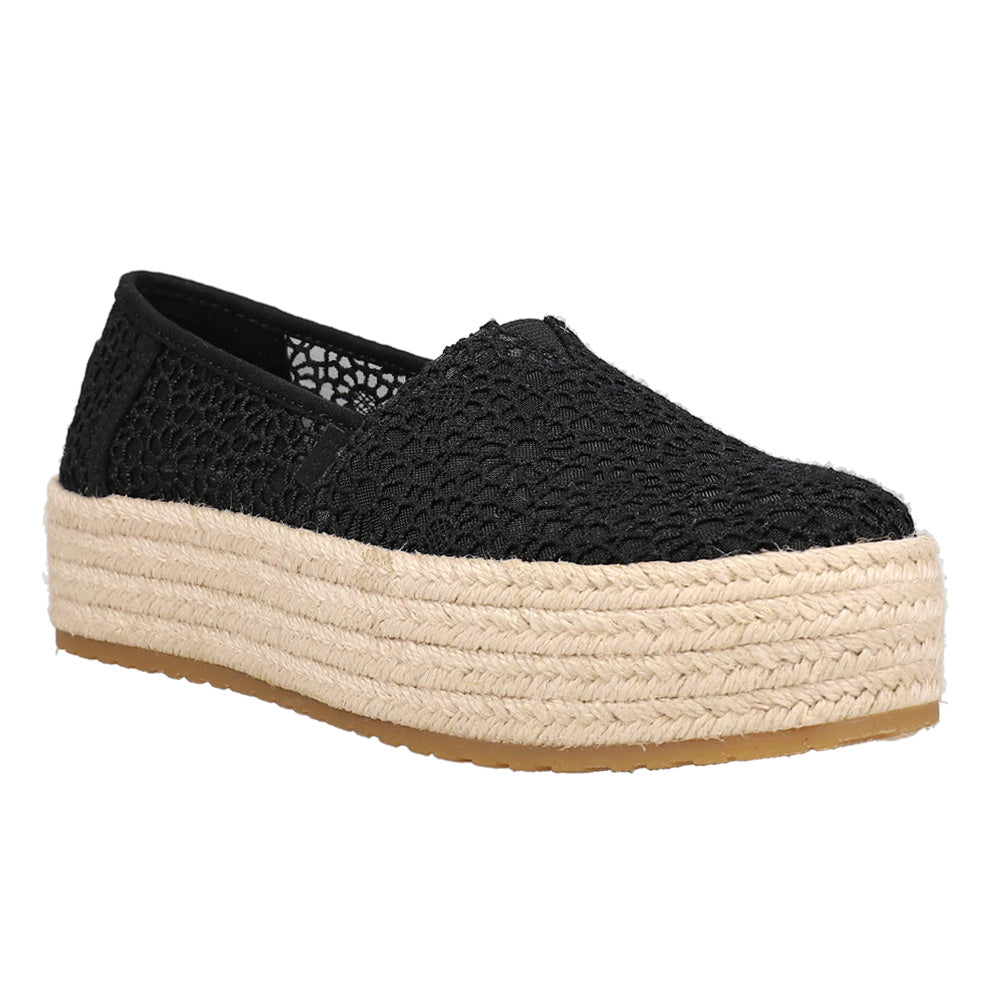 Valencia Floral Crochet Espadrille Slip On Flats、mySite、gtrtttuynbv