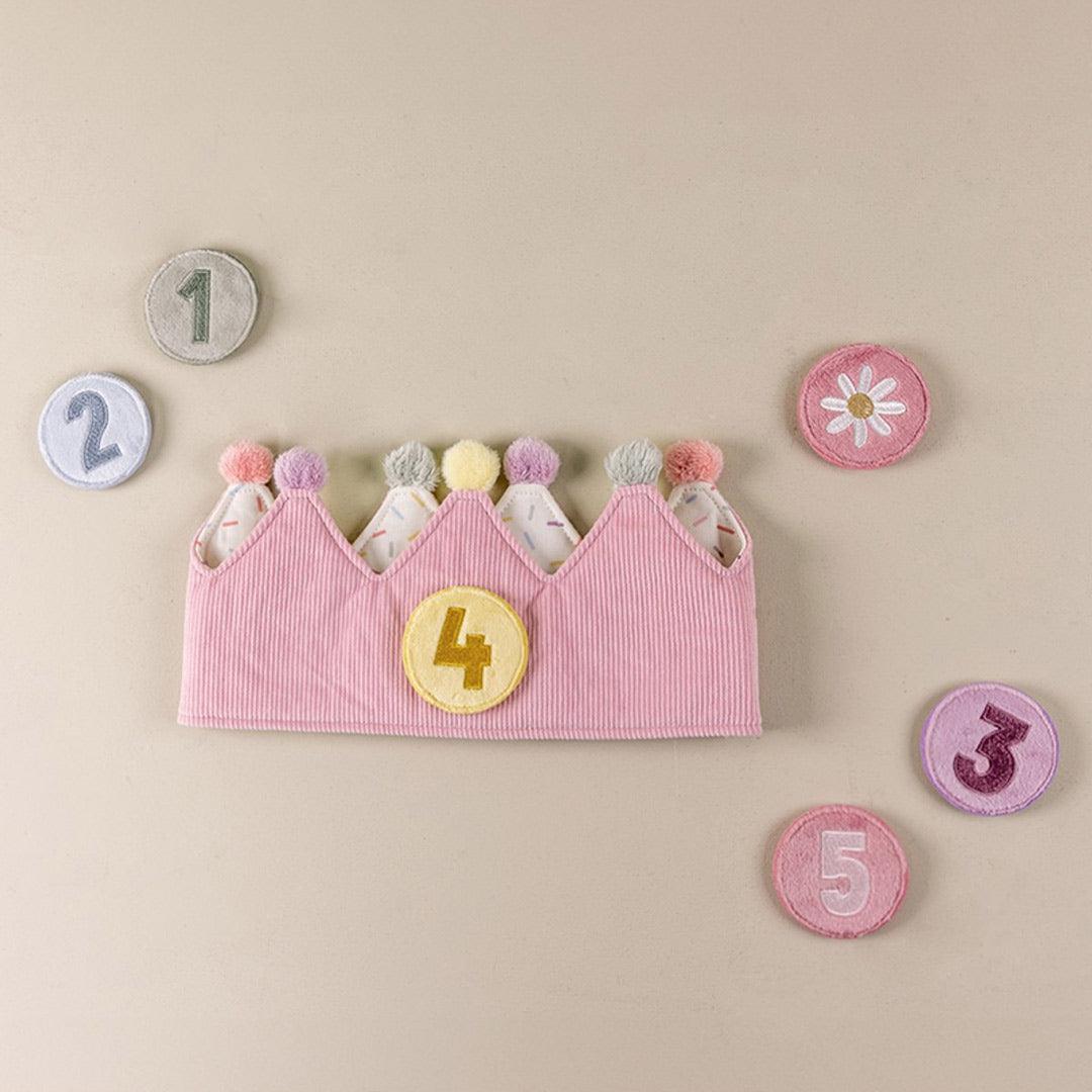  Little Dutch Birthday Crown With Numbers - Pink、mySite、merchandisen