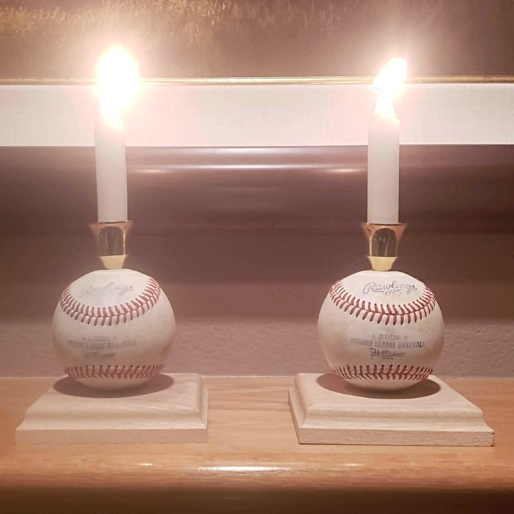 Pro Baseball Shabbat Candlesticks、mySite、topwebapps