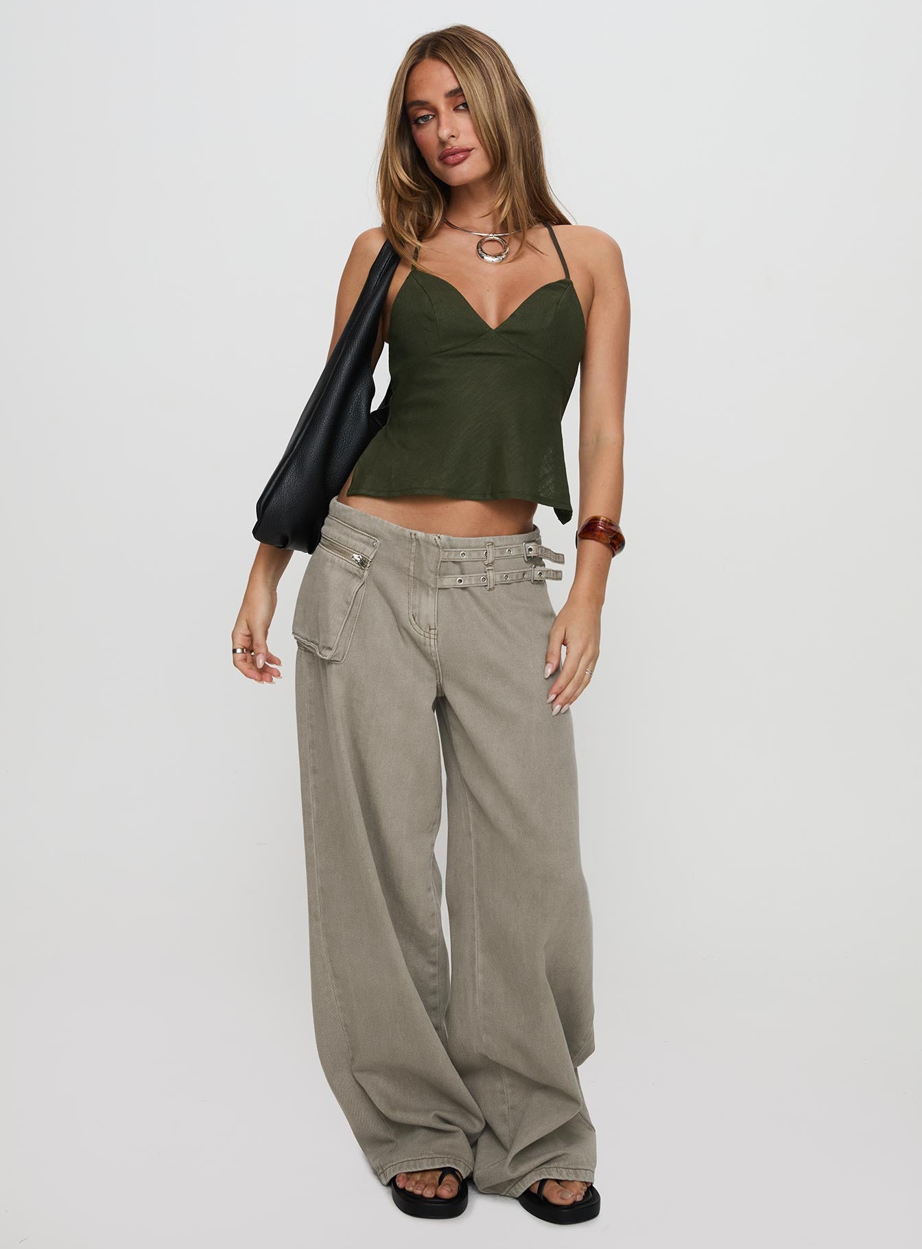 Hopelessly Devoted Top Forest Green、mySite、solidvoid