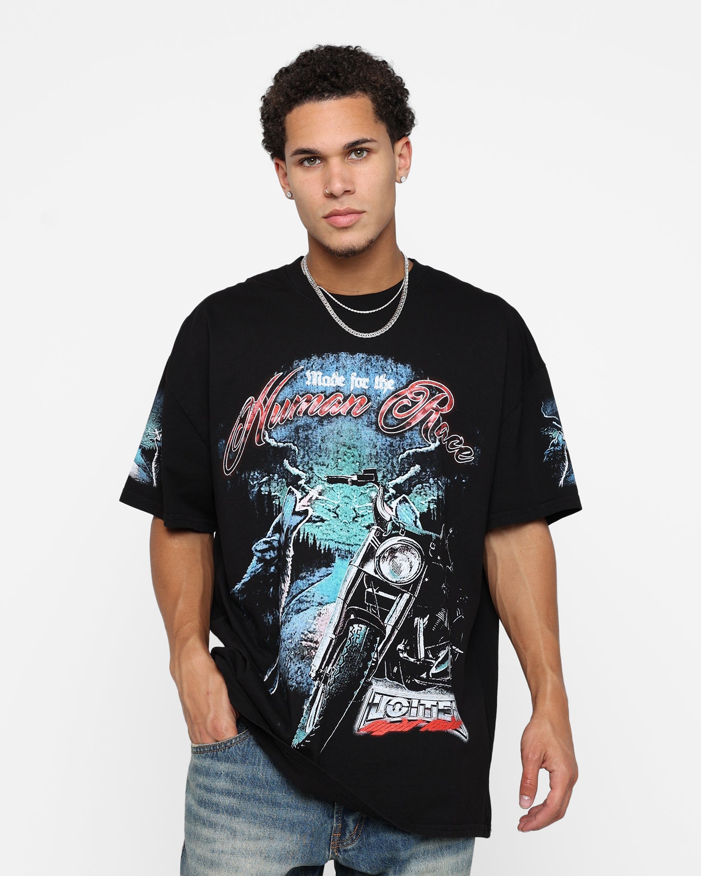 Loiter Midnight Route T-Shirt Black、mySite、zt4zffjzw