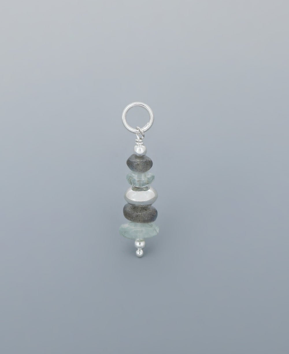 Zen Cairn Pendant, Labradorite and Aquamarine、mySite、topwebapps