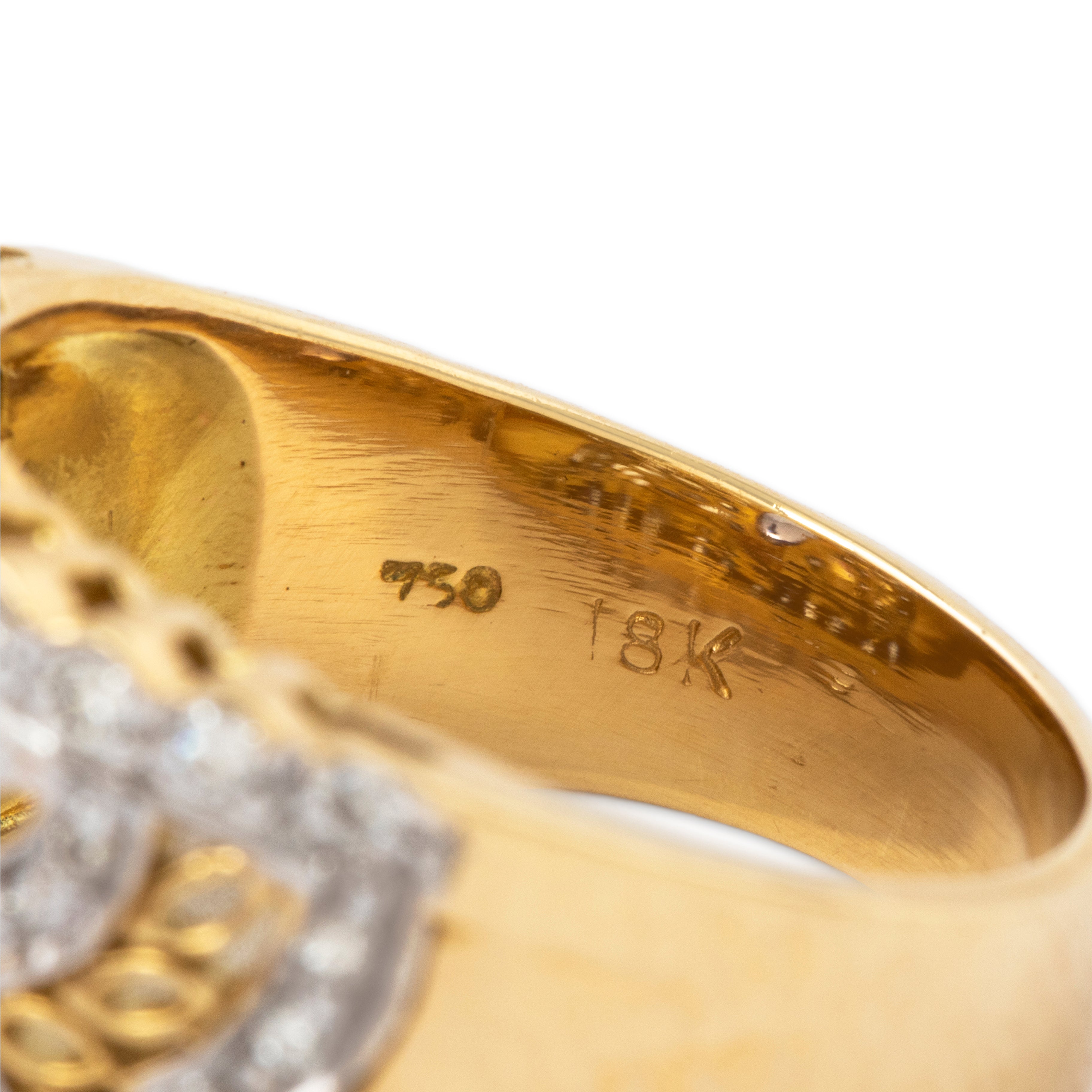 Vintage Wide 18k Yellow Gold 1.2ct Tanzanite .372cttw Diamond Ring 7.25、mySite、hinf8tx79