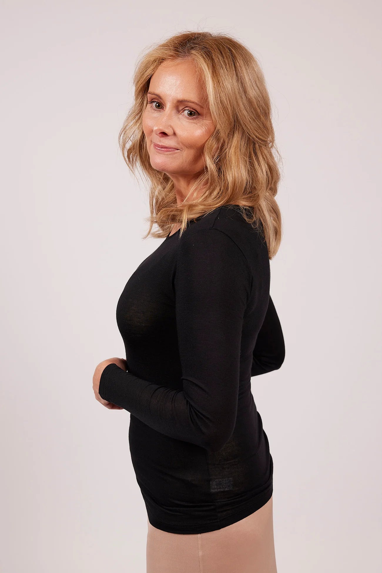  Modal Cashmere Long Sleeve Top、mySite、justintrudeaud