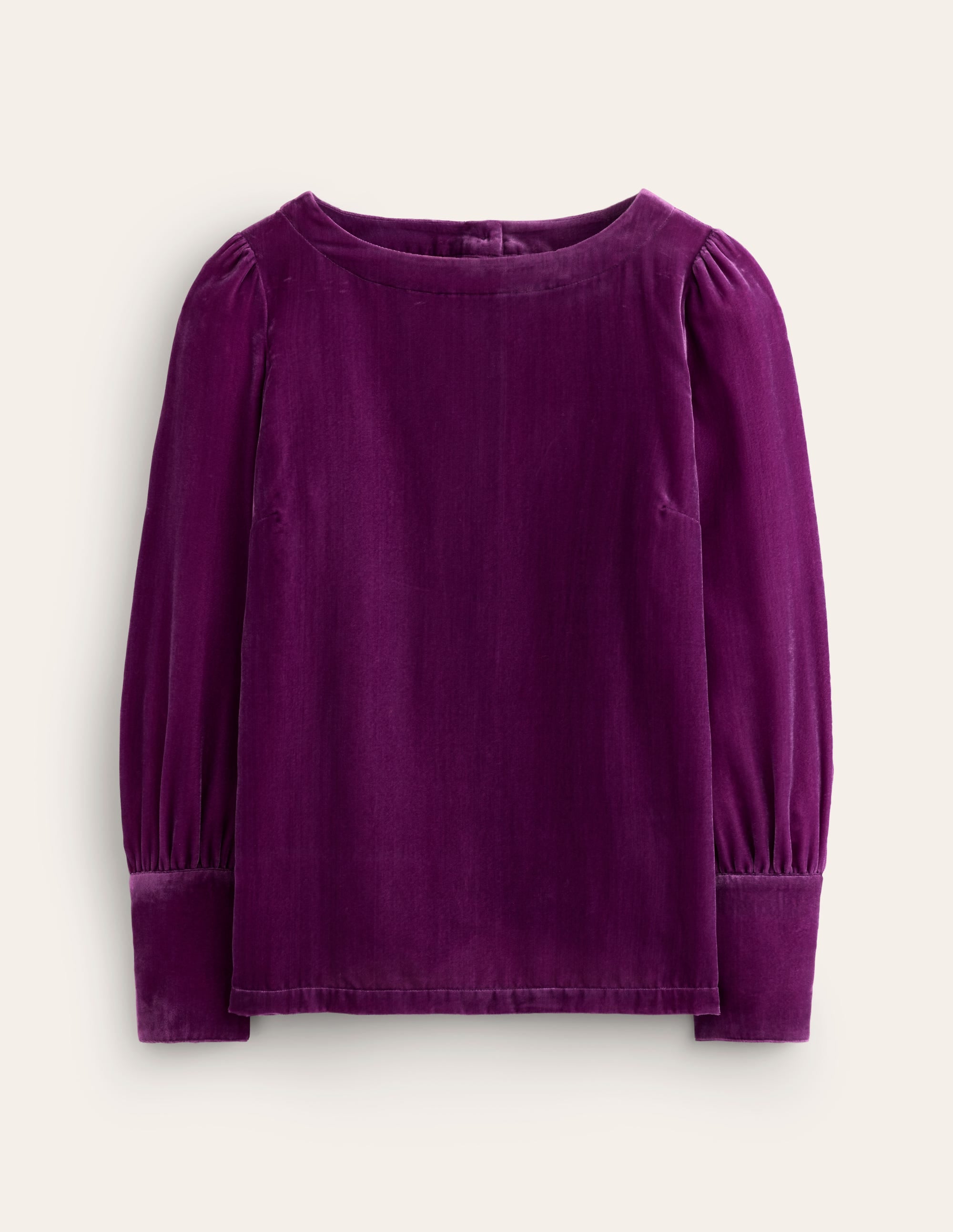  Button Back Velvet Top-Regal Purple、mySite、ashleygrahame