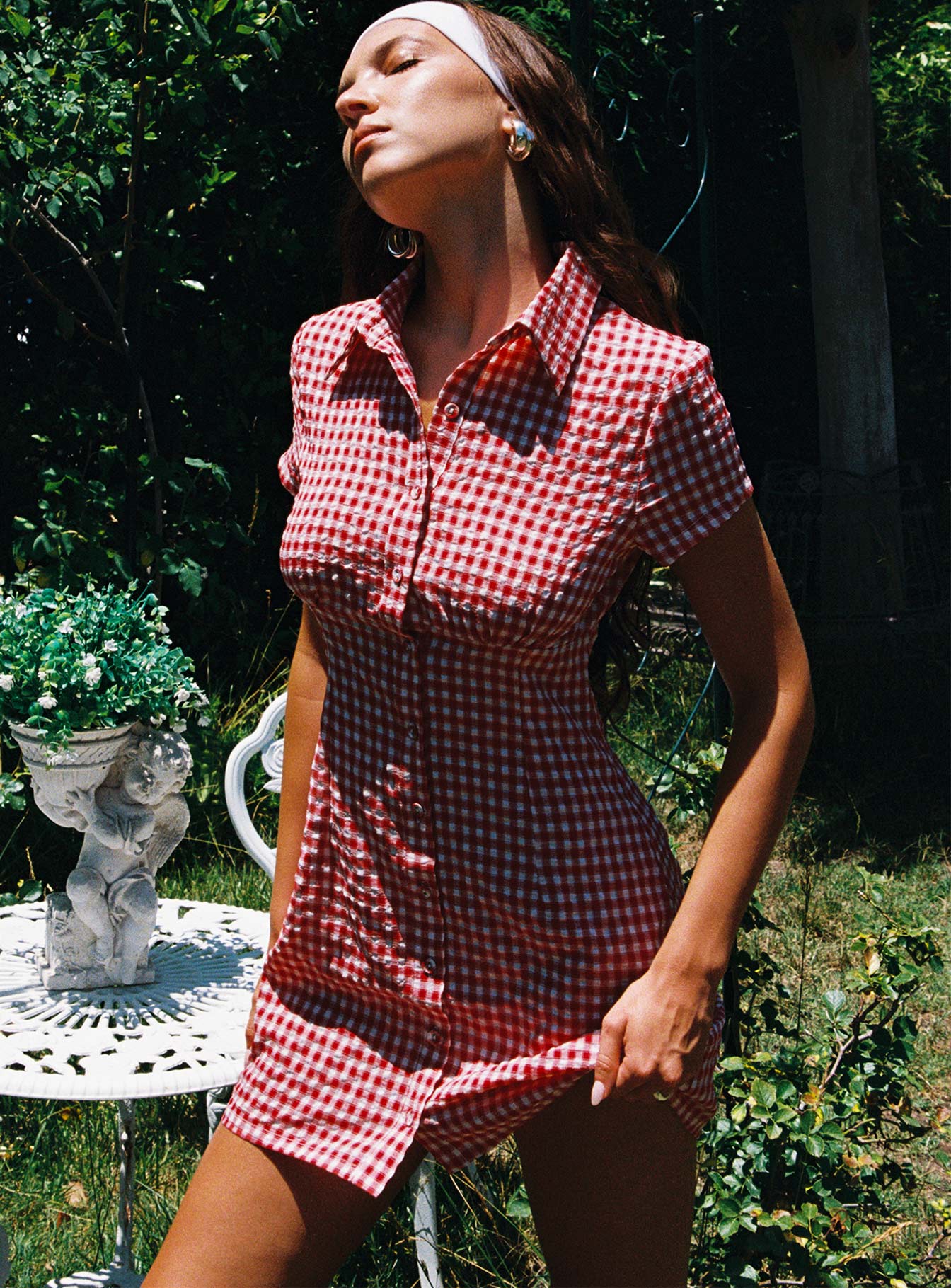 Motley Mini Dress Red Check、mySite、solidvoid