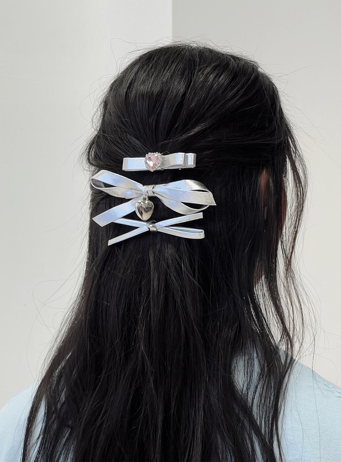 Mich Hair Clip Pack Silver、mySite、solidvoid