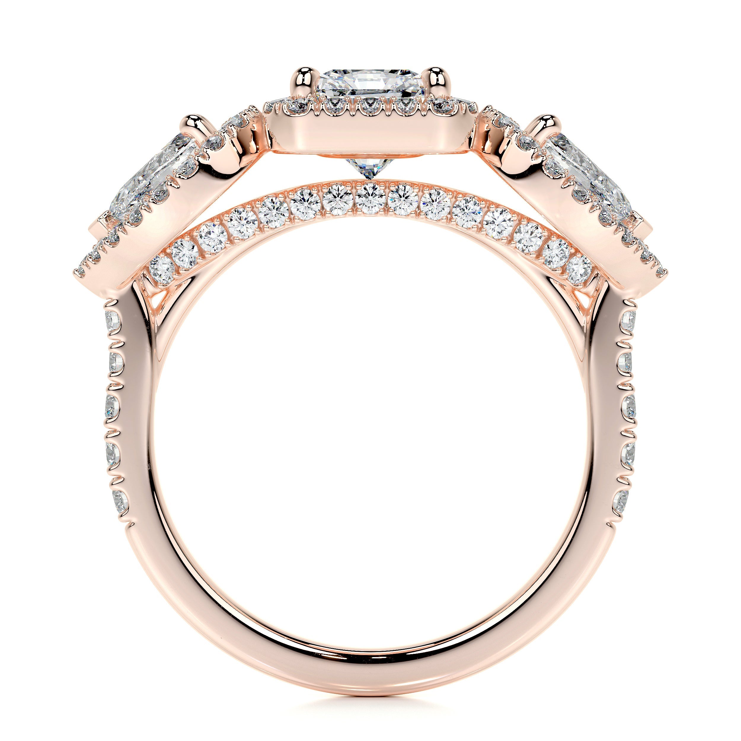 Violet Lab Grown Diamond Ring - 14K Rose Gold、mySite、hinf8tx79