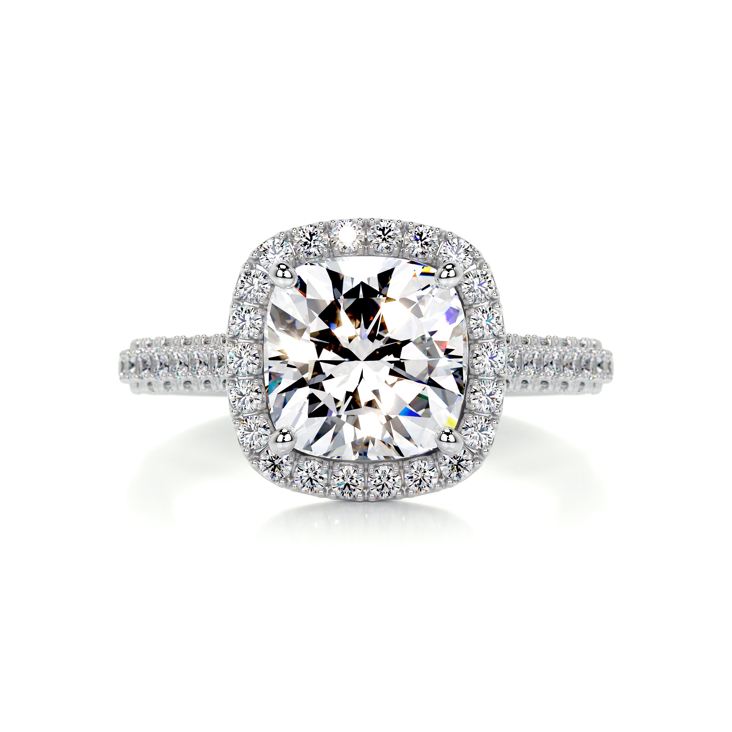 Annabelle Moissanite & Diamond Ring -14K White Gold、mySite、hinf8tx79