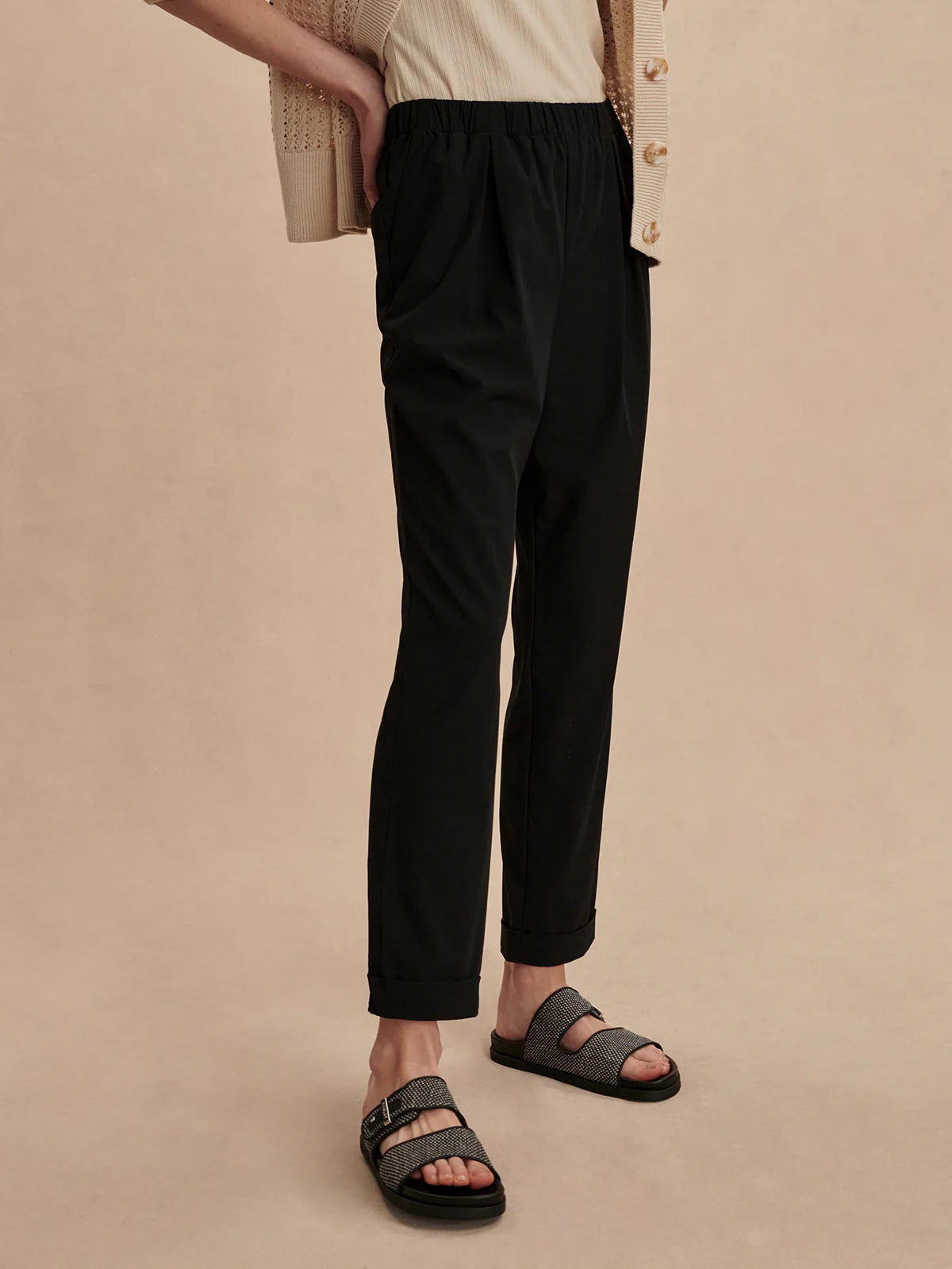 Varley Alana Slim Tapered Cuff Pant, 27、mySite、noshort