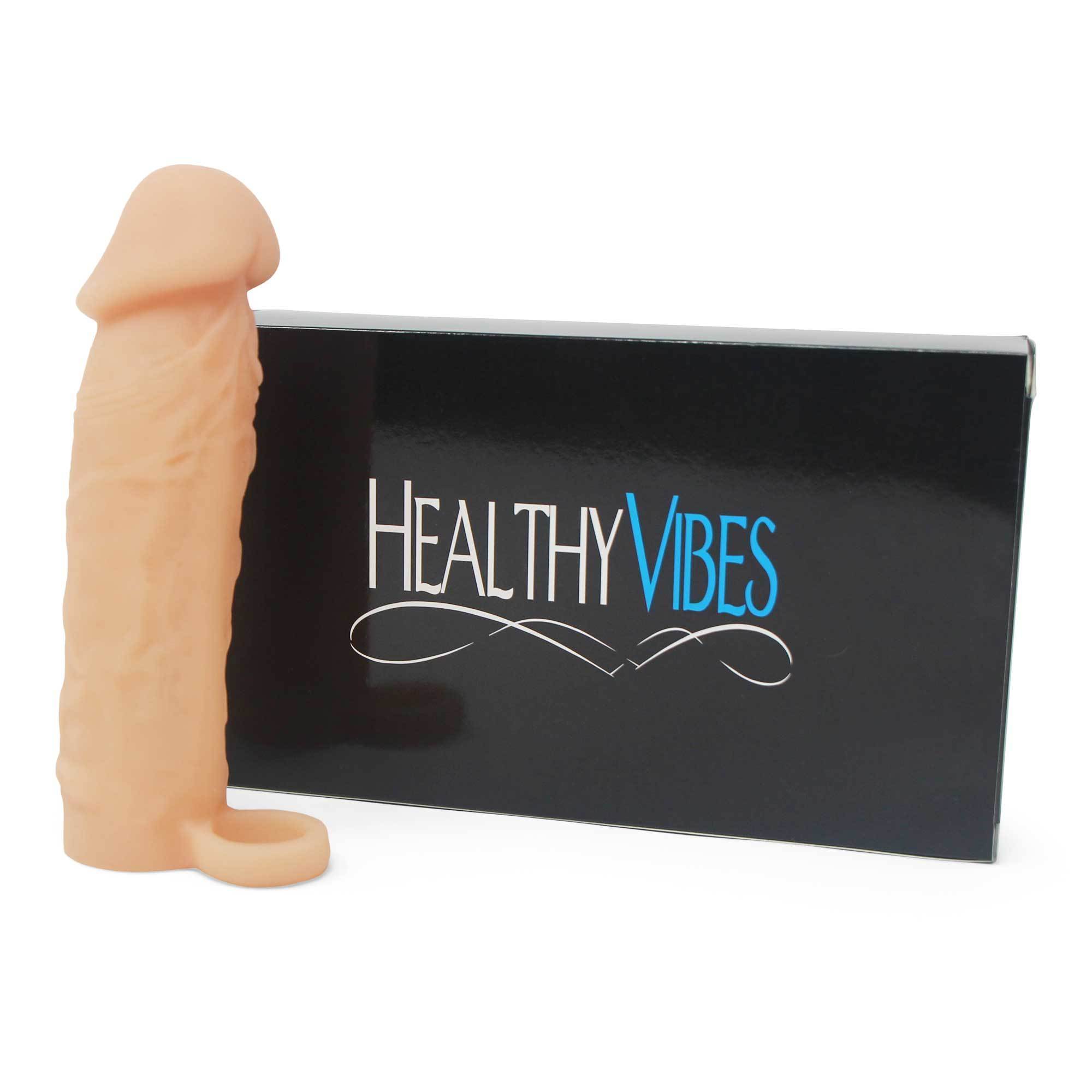 Natural 6 Inch Penis Extension Sleeve for Men by Healthy Vibes、mySite、bottomscart