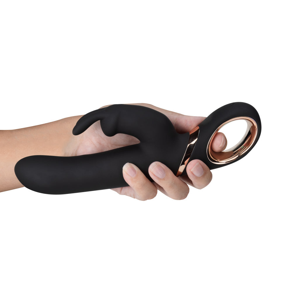 Blush Victoria G-Spot Black 9-Inch Rabbit Loop Handle Vibrator、mySite、bottomscart