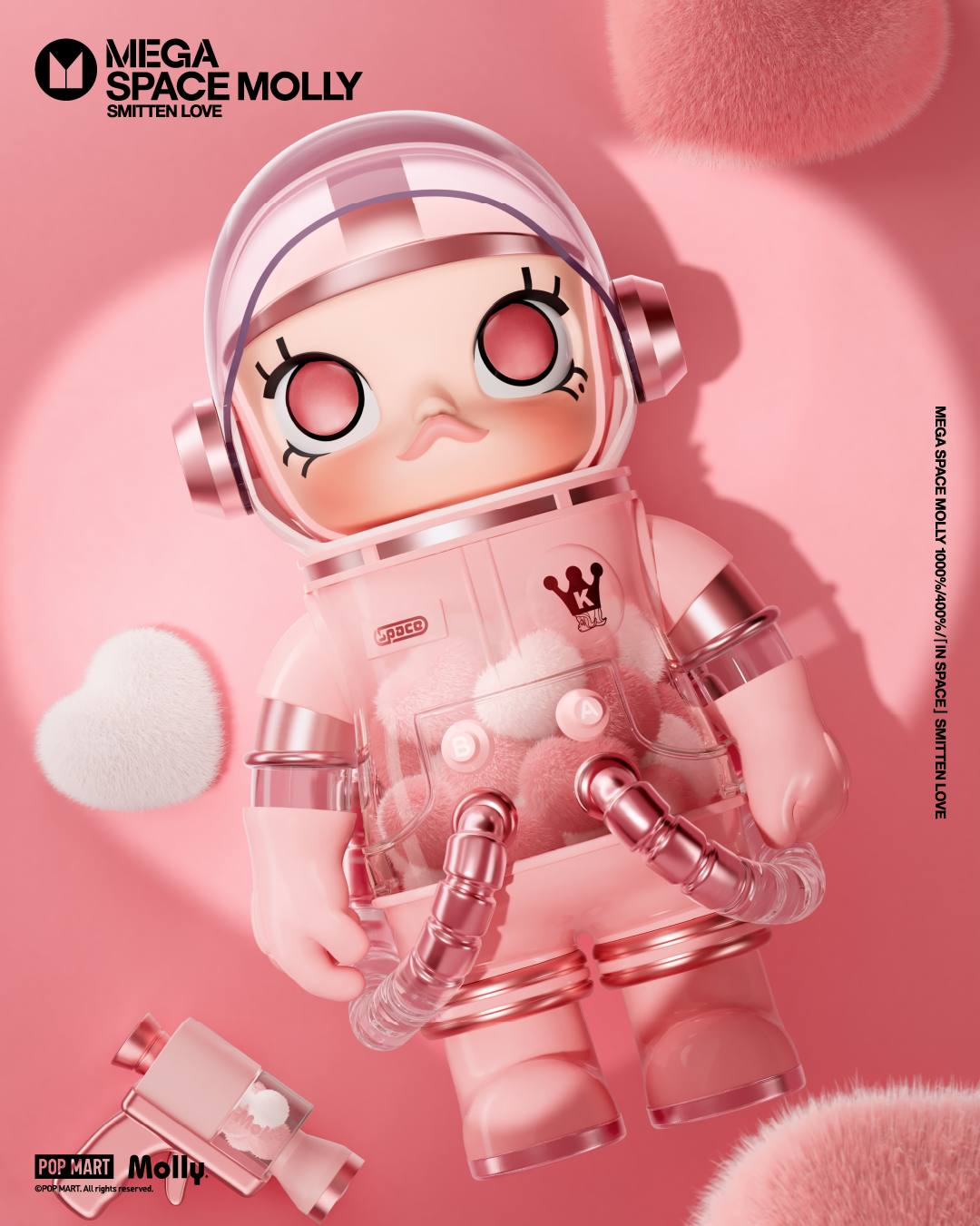  POP MART MEGA SPACE MOLLY 400% SMITTEN LOVE、mySite、greenlandpopulation