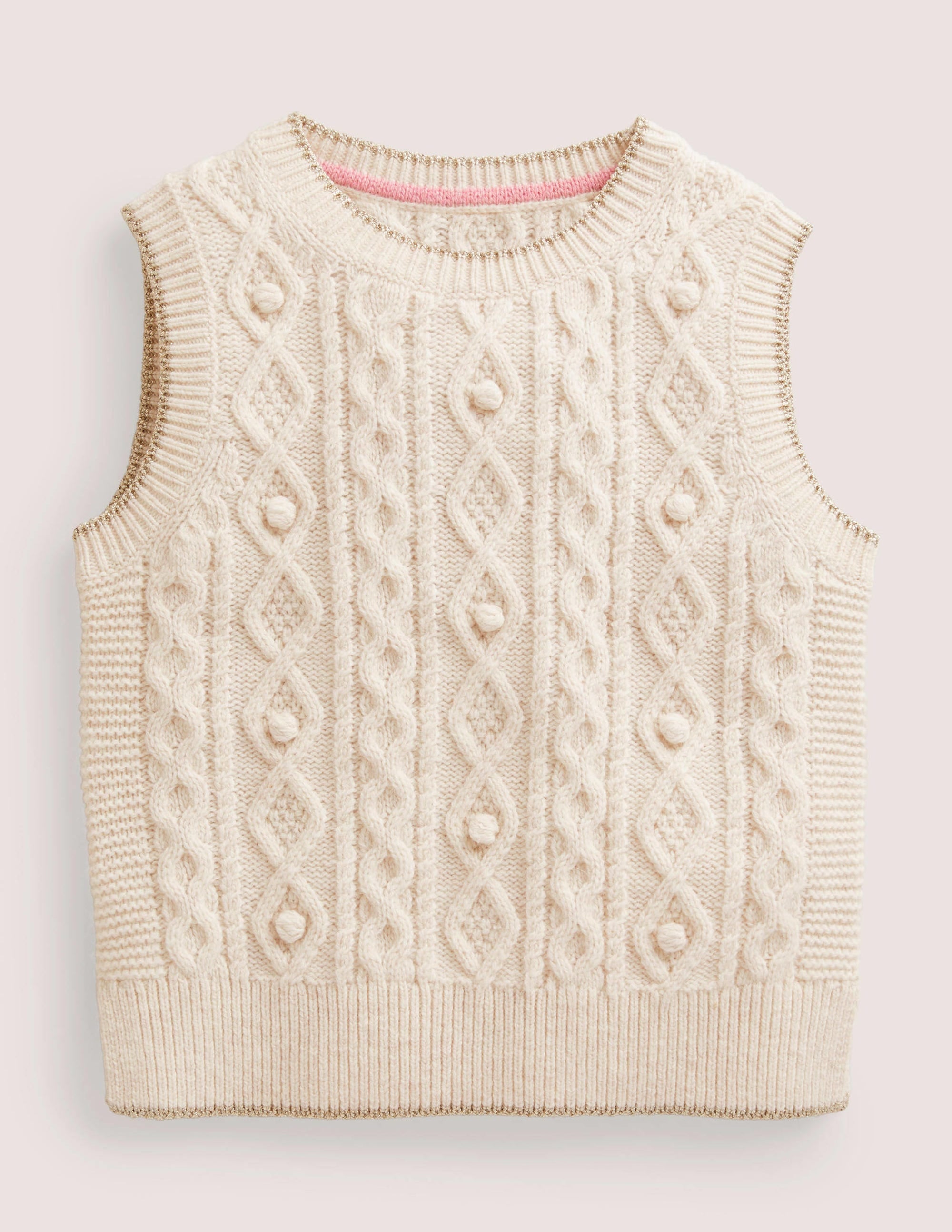  Knitted Tank Top-Ecru Marl、mySite、ashleygrahame