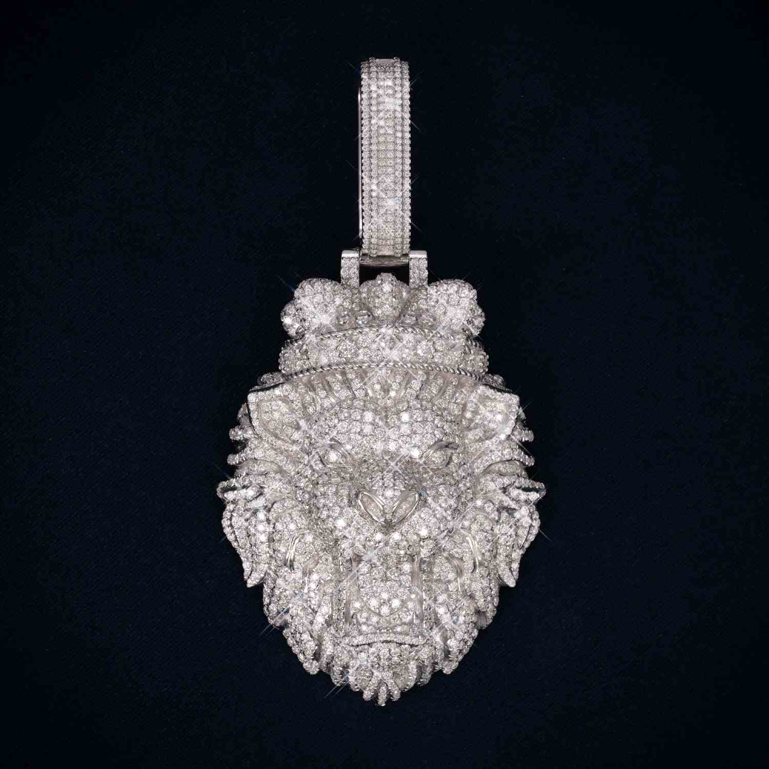 LION Custom Moissanite Pendant 14K Gold、mySite、hinf8tx79