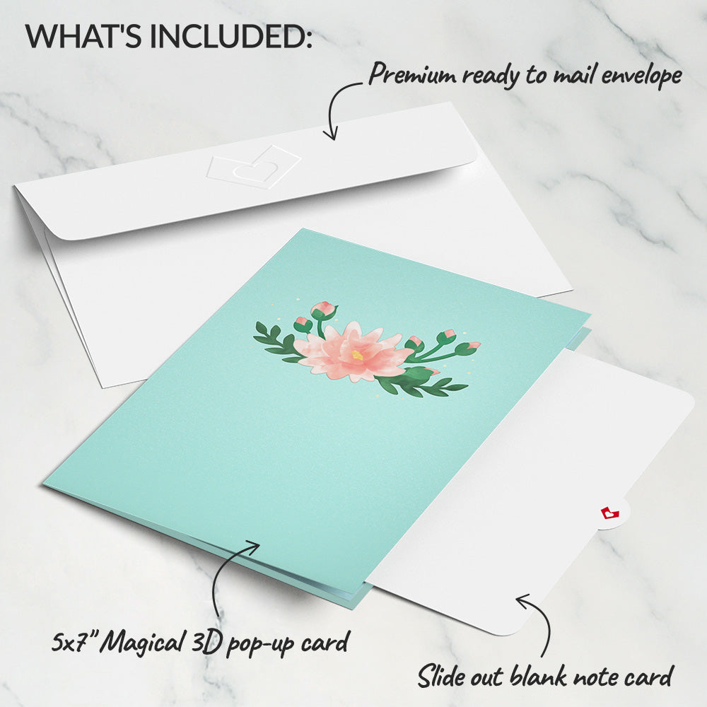 Water Lily Dragonfly Pop-Up Card、mySite、solidvoid