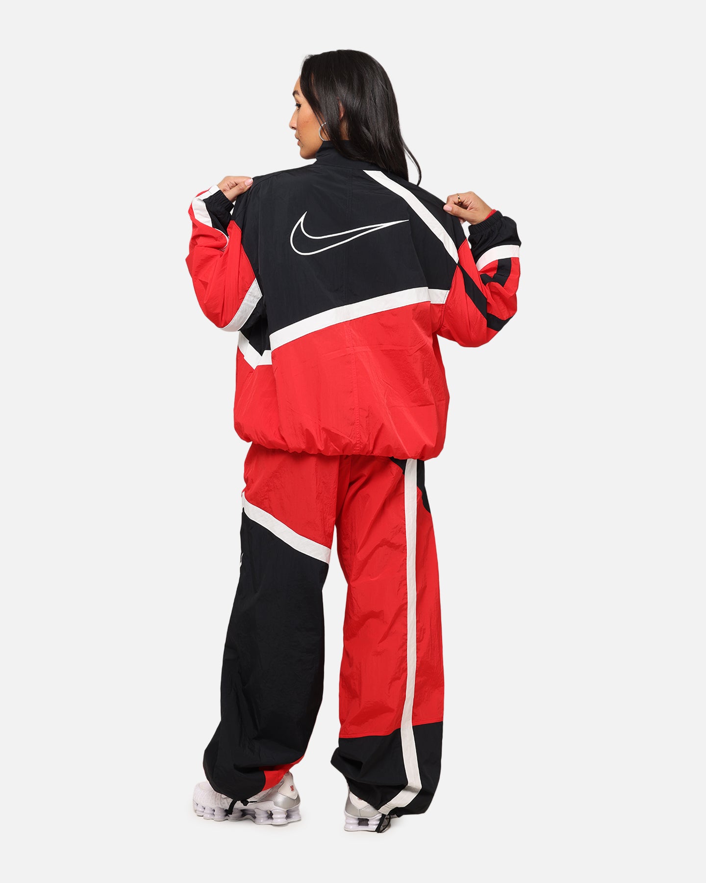 Nike Women's Oversized Street Woven Jacket University Red/Black/Sail、mySite、zt4zffjzw