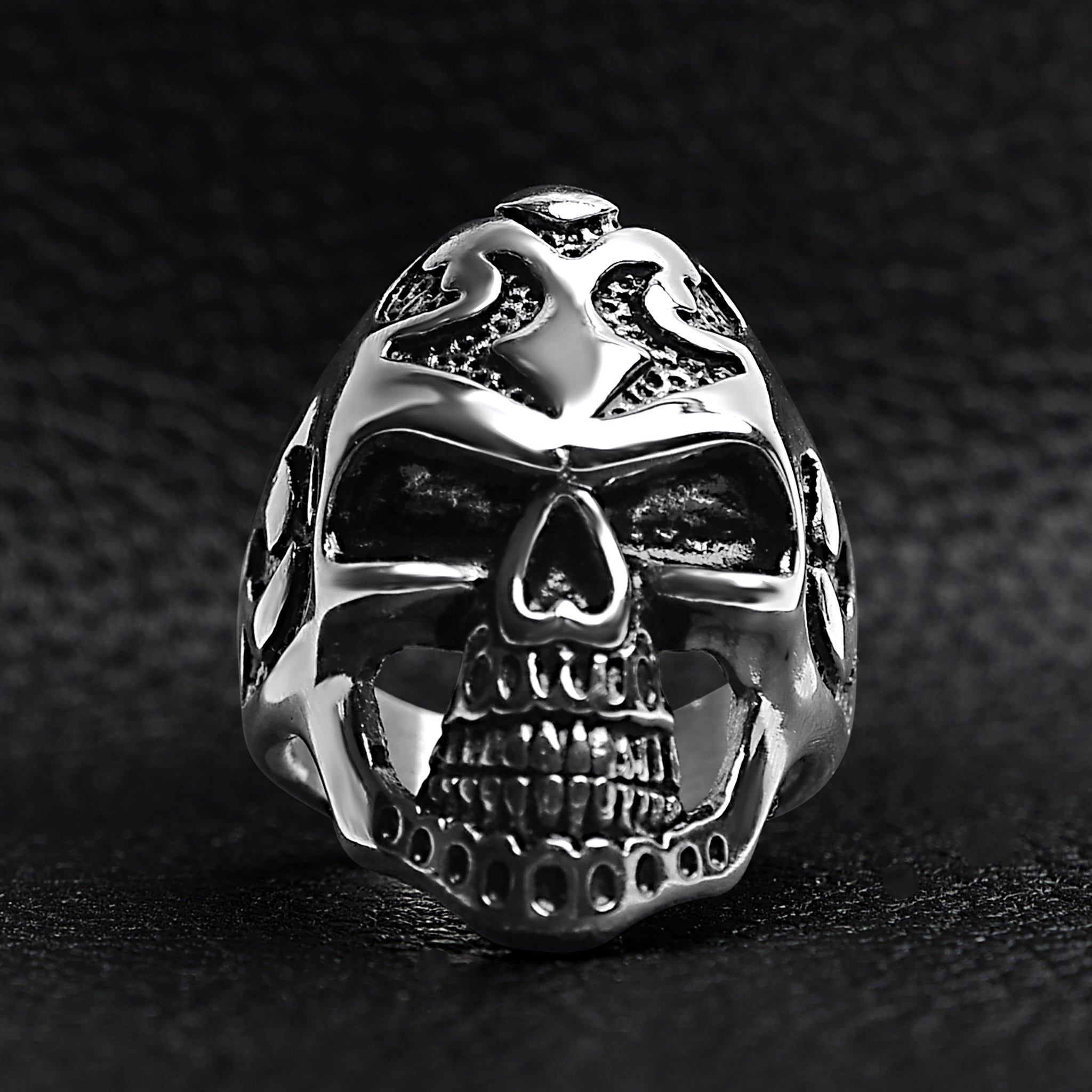 Detailed Skull Stainless Steel Ring / SCR3053、mySite、dreamappss