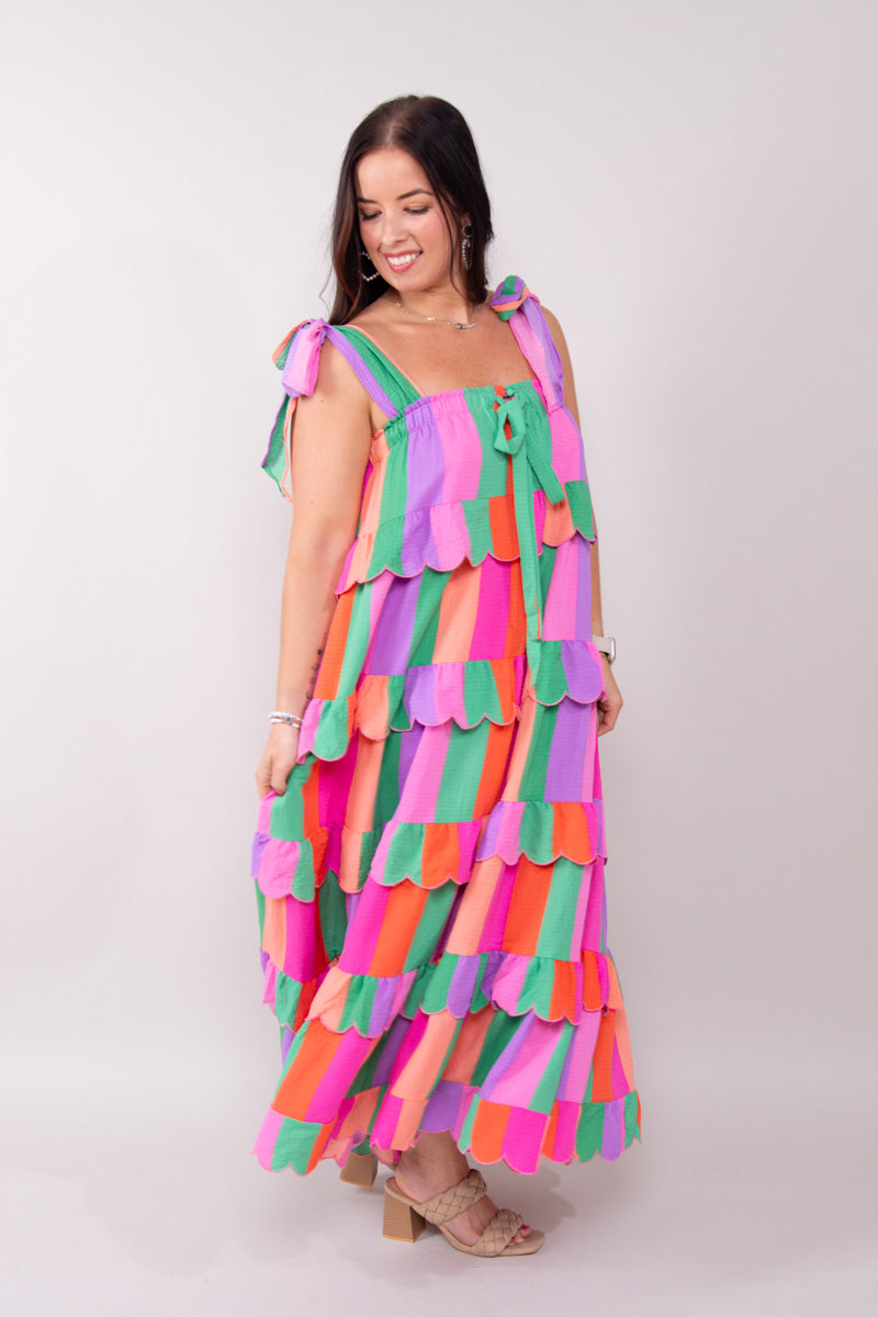 LANDON TIE-SHOULDER MAXI DRESS - VACAY、mySite、hinf8tx79