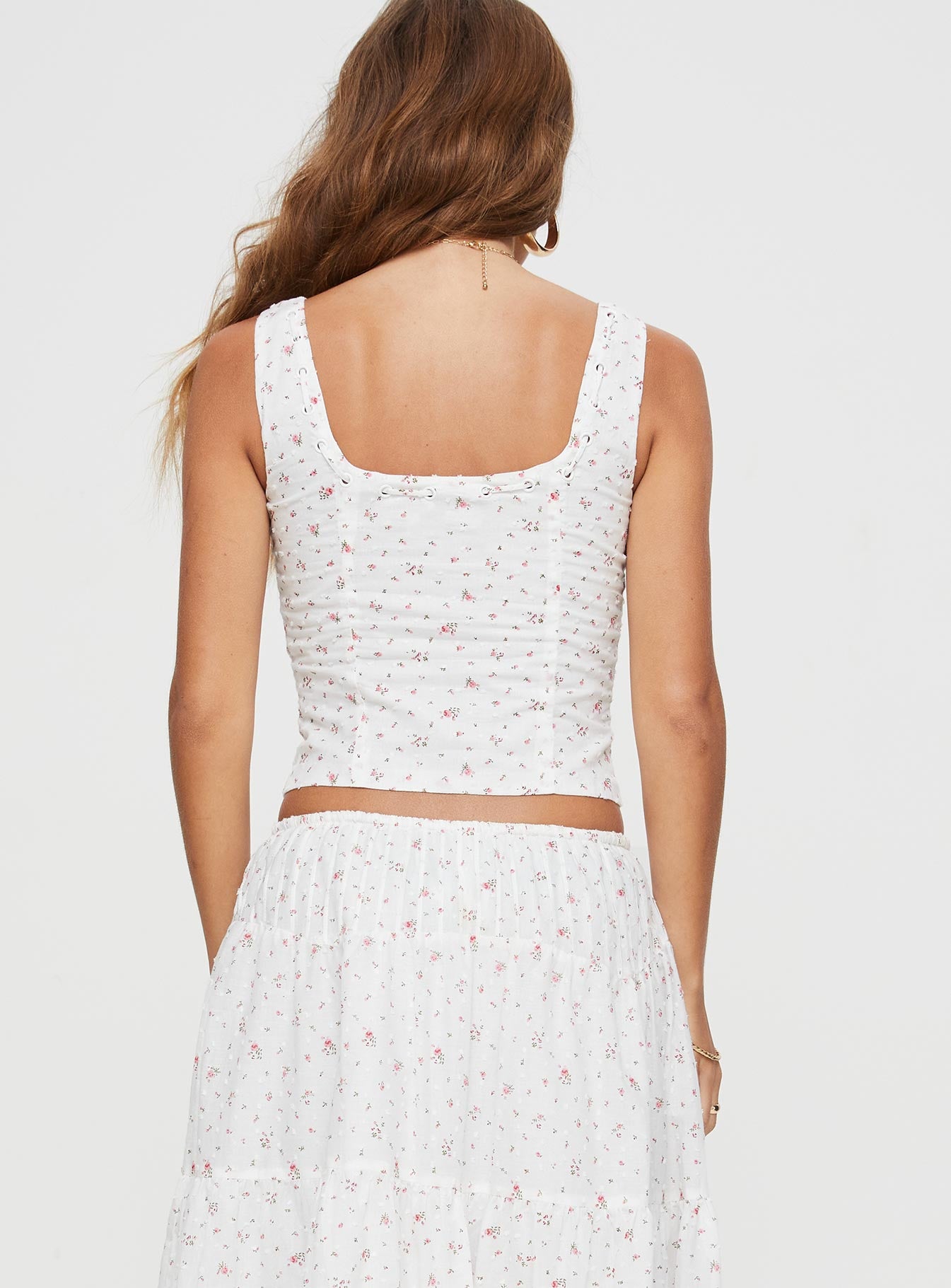 Traycie Corset Top White、mySite、solidvoid