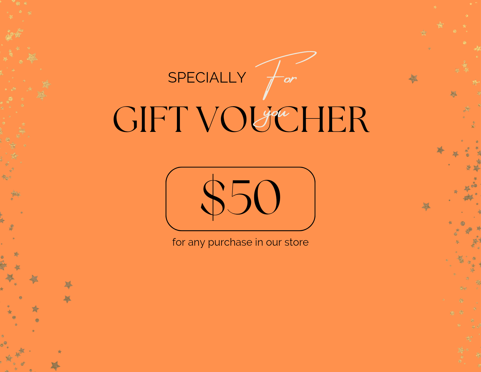 Gift Certificate $50、mySite、solidvoid