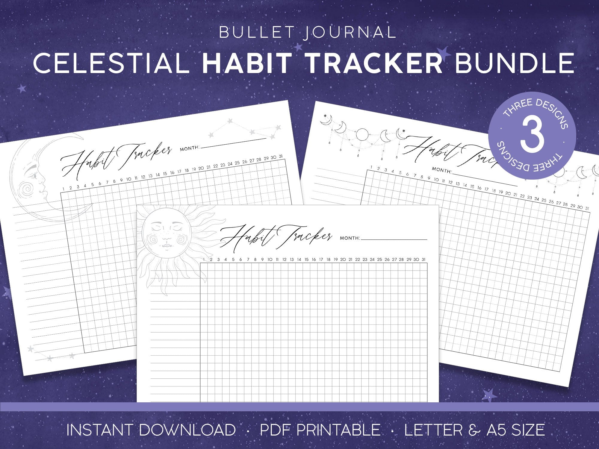  Printable Habit Trackers - Celestial、mySite、ghnorth
