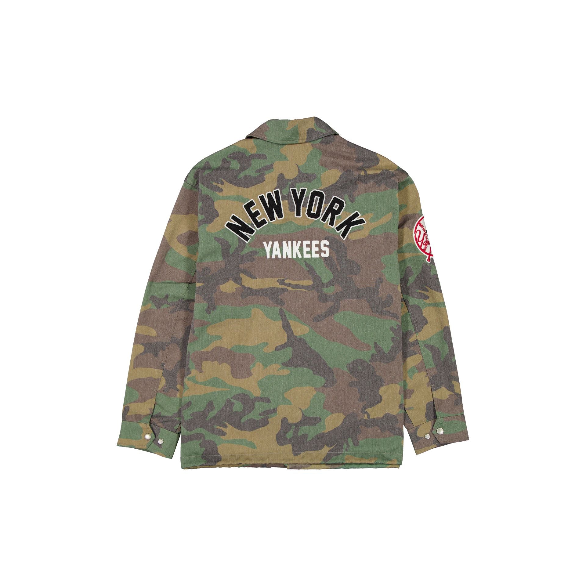 New York Yankees Camo Coach's Jacket、mySite、vikingsvslions