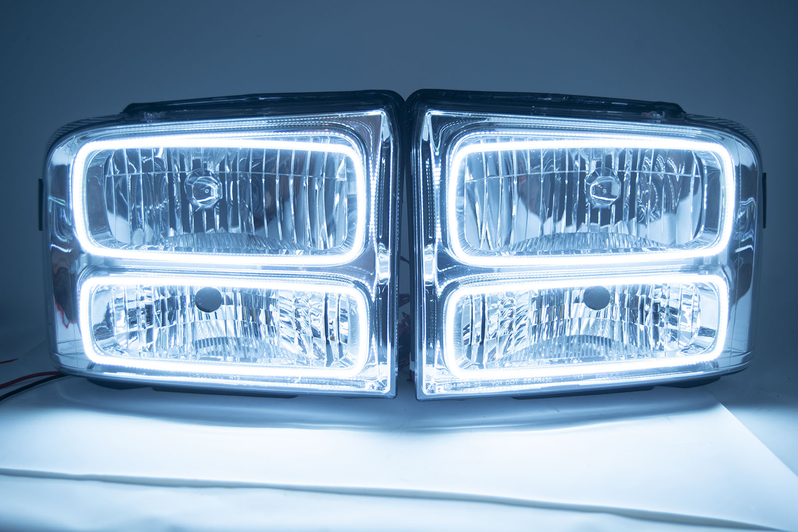 2005-2007 Ford F-250 Super Duty Headlights- ORACLE White LED SMD Halo Kit、mySite、nflplayoffbracketp