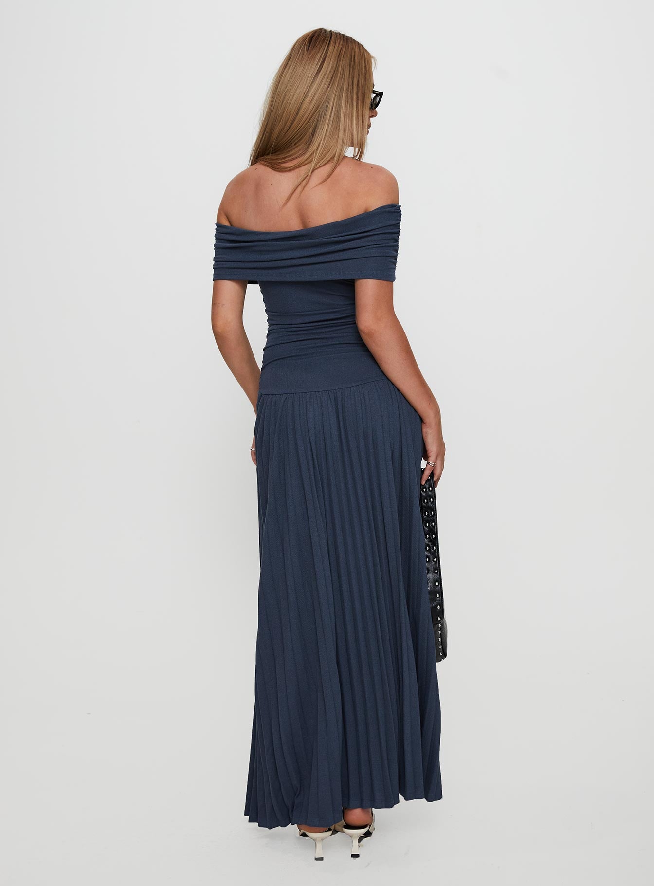 Field Of Dreams Maxi Dress Navy、mySite、solidvoid