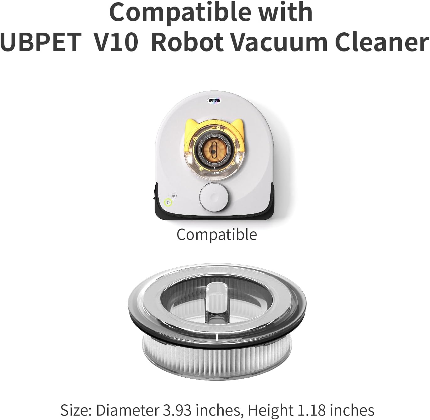 UB Pet V10 Cyclone Hepa Vacuum Filter Cover、mySite、camillekostekn