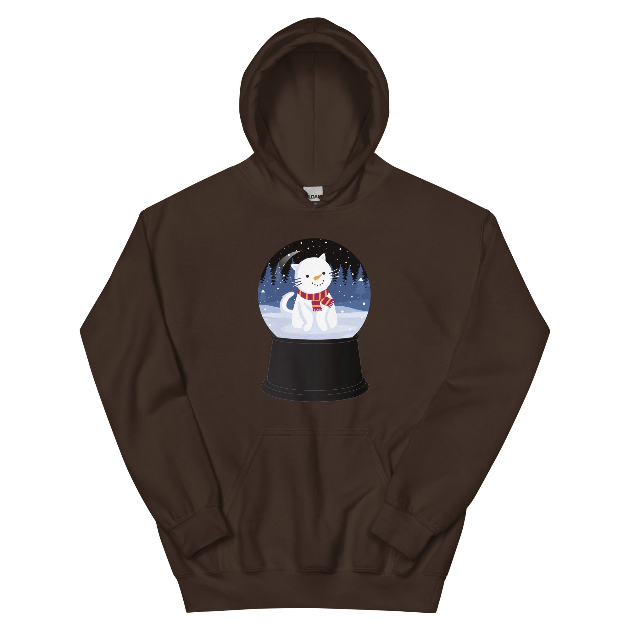 Snowman Kitty Snow Globe Hoodie、mySite、camillekostekn