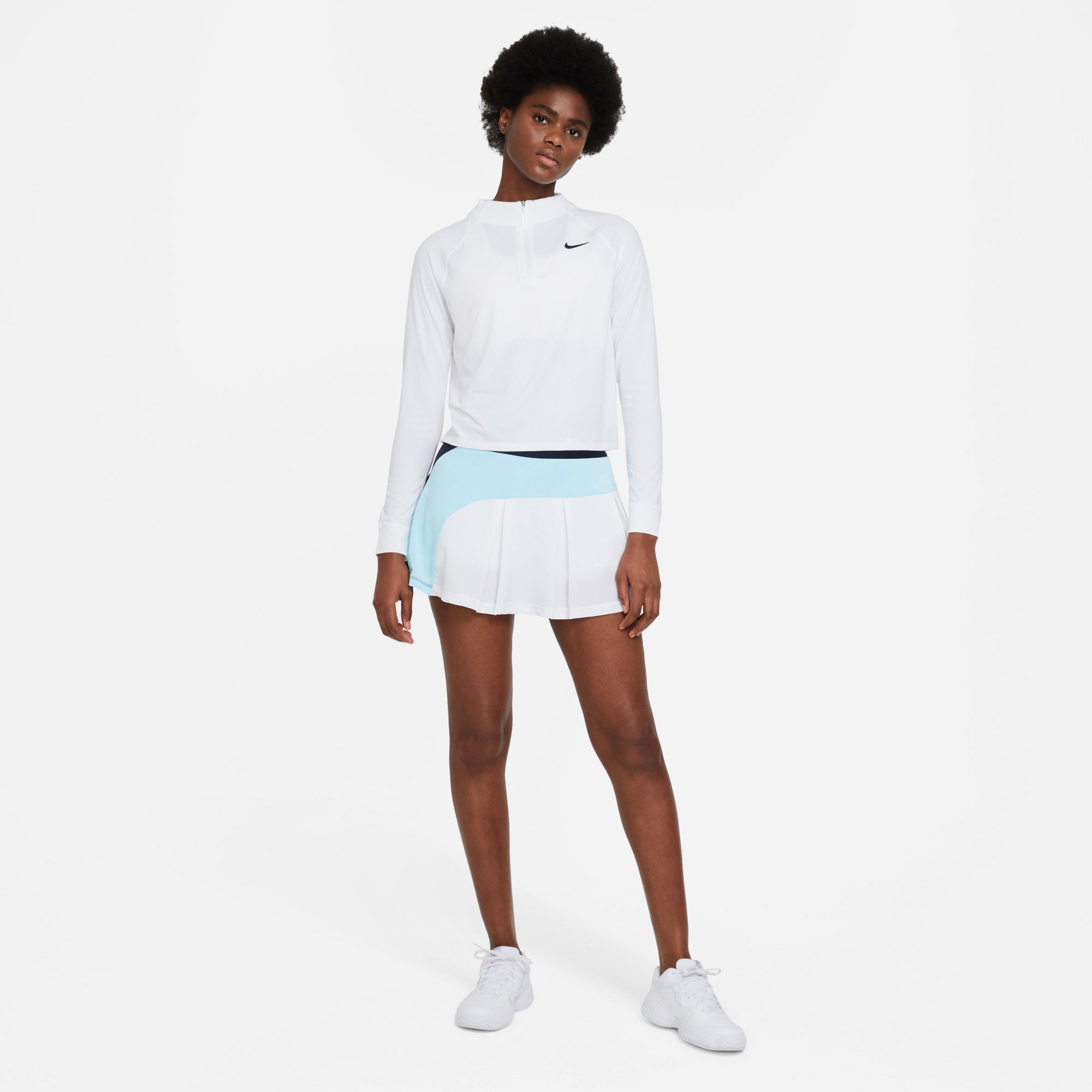 NikeCourt Dri-FIT Victory Women's Long-Sleeve Half-Zip Tennis Top