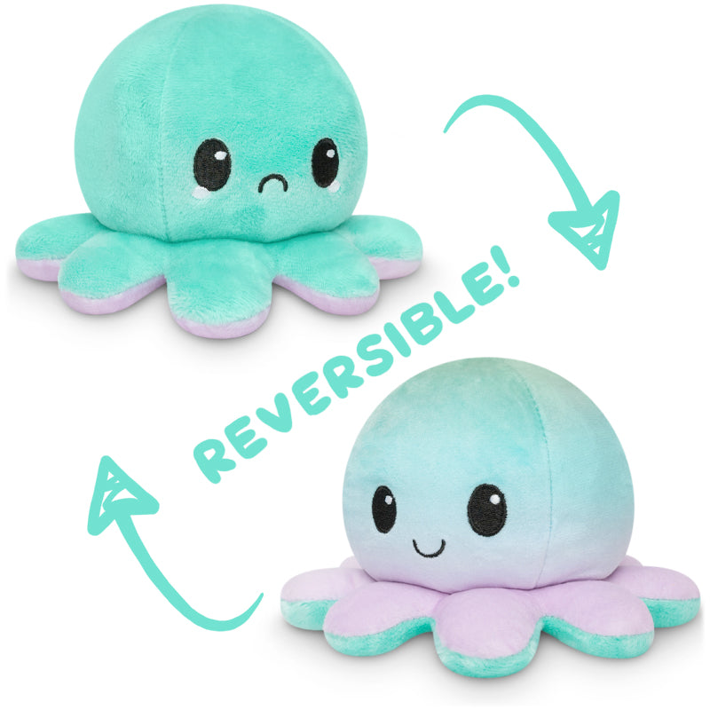 TeeTurtle Reversible Octopus Plushie (Aqua + Green & Purple Gradient)、mySite、lovesweatpilates
