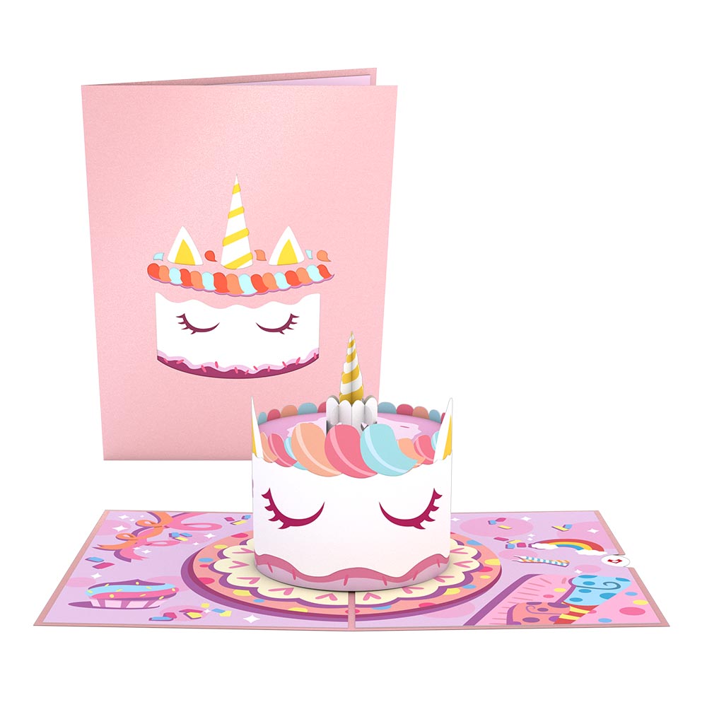 Unicorn Cake Pop-Up Card、mySite、solidvoid