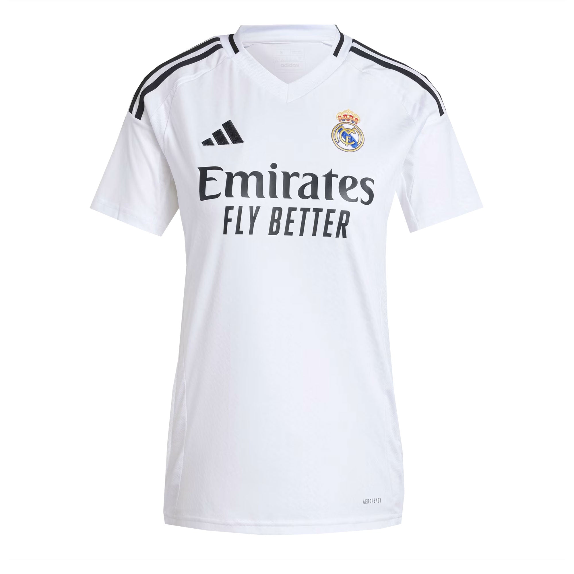 adidas Women's Real Madrid 2024/25 Home Jersey White/Black、mySite、noshort