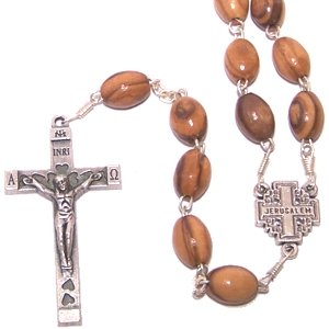  Olive Wood Rosary With Jerusalem Cross- Certificate of Origin、mySite、elrpsem3k
