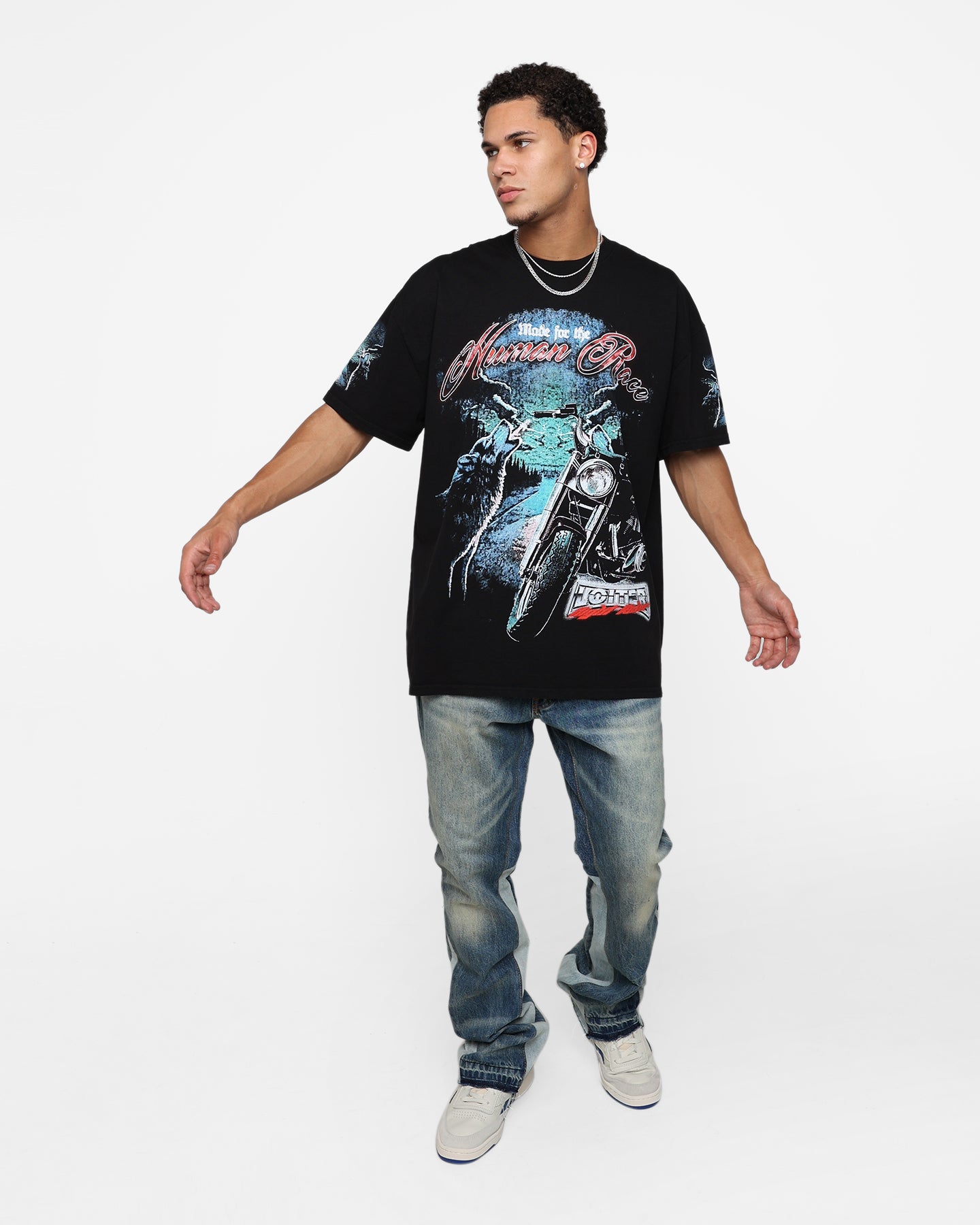 Loiter Midnight Route T-Shirt Black、mySite、zt4zffjzw