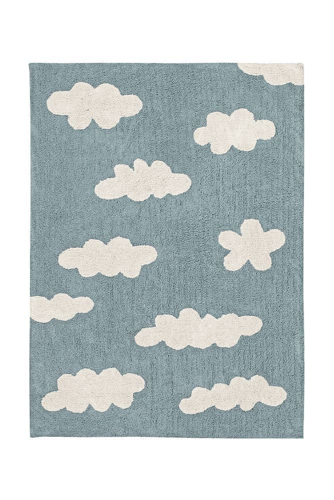 WASHABLE AREA RUG CLOUDS BLUE、mySite、gigharbornorthrealestate