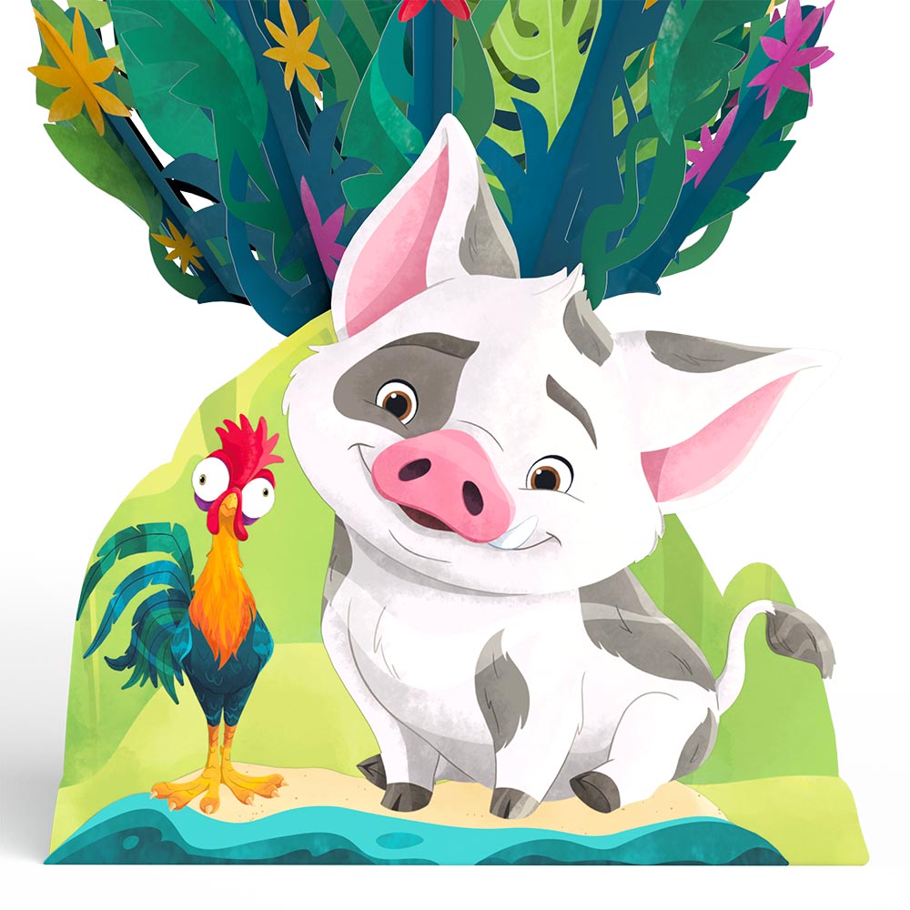 Disney’s Moana 2 Epic Birthday Pop-Up Card & Flower Buds Bouquet Bundle、mySite、solidvoid