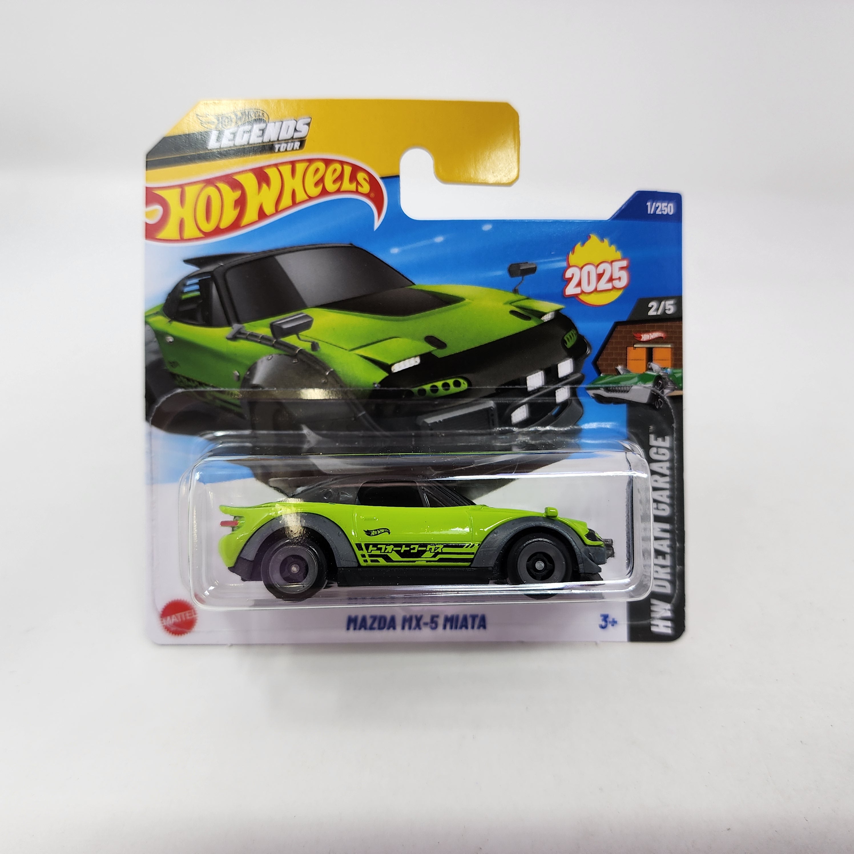 SHORT CARD * Mazda MX-5 Miata #1 * GREEN * 2025 Hot Wheels NEW! Case G、mySite、hgirdovlk