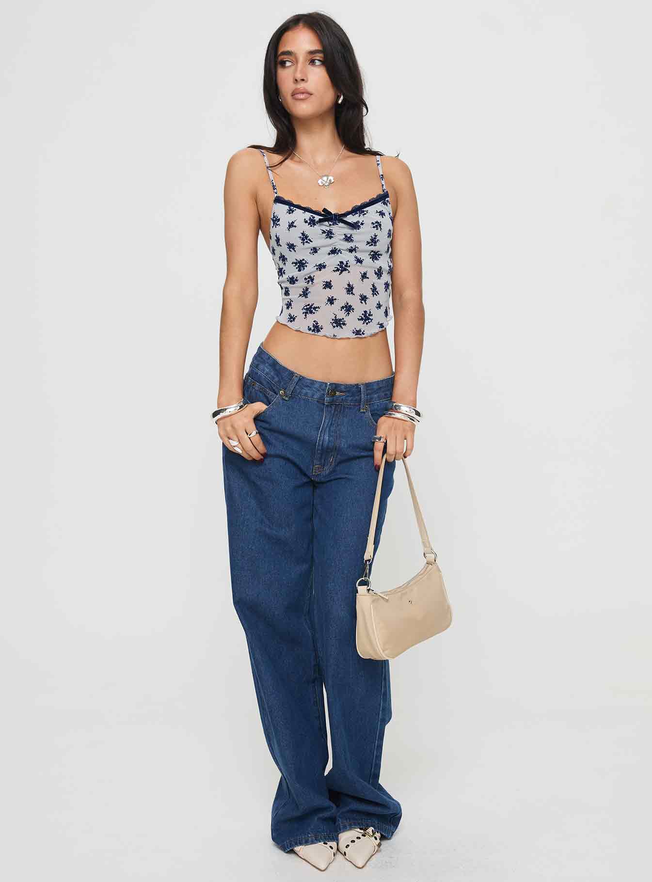 Norde Top Floral Cluster Pale Grey、mySite、solidvoid