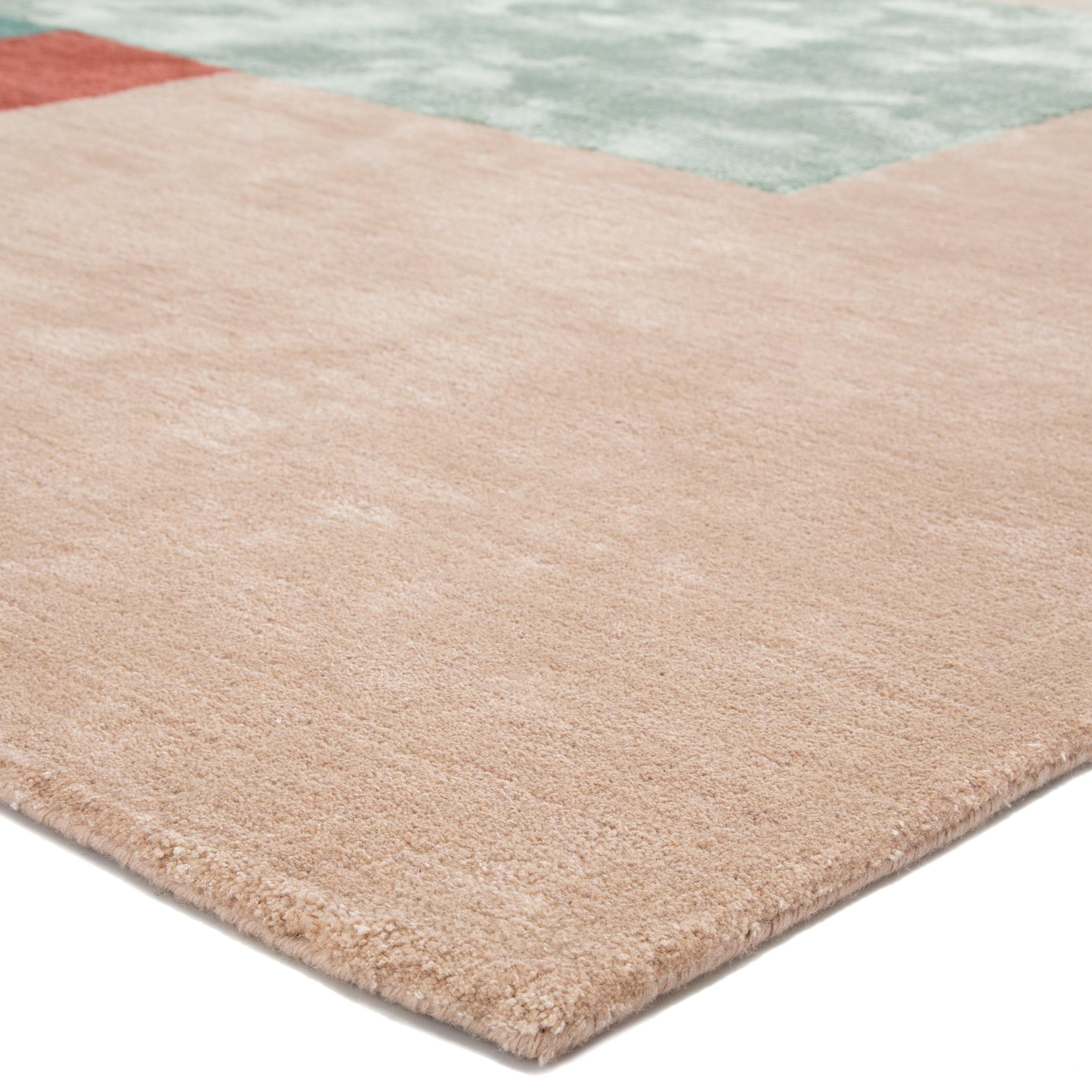 Segment Handmade Geometric Pink Red Area Rug、mySite、gigharbornorthrealestate