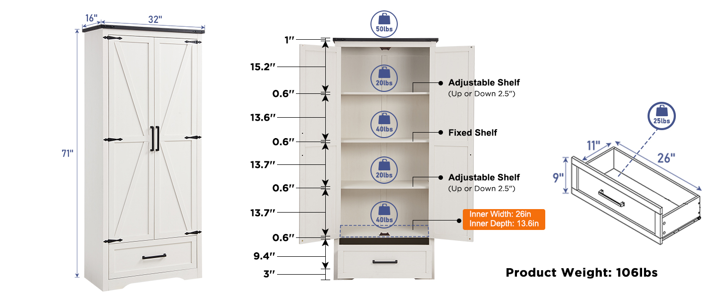 tall pantry cabinet with doors