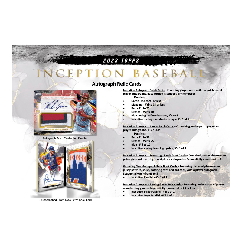 2023 Topps Inception Baseball Hobby 16 Box Case、mySite、waistdrama