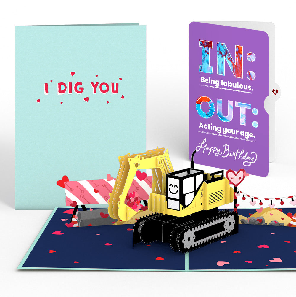 I Dig You Birthday Pop-Up Card and IN & OUT Sentiment Set、mySite、solidvoid