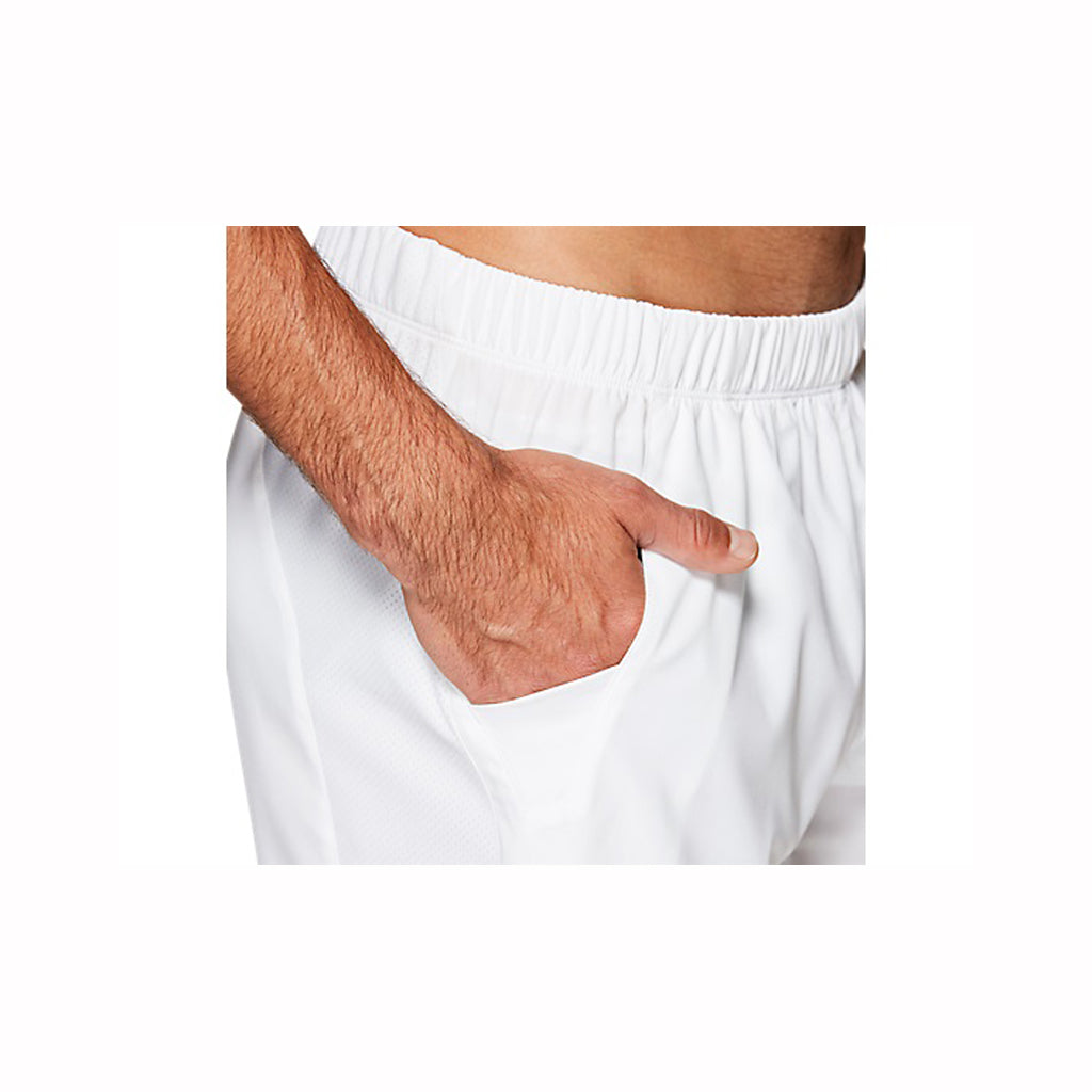 Asics Men's Elite Short 7-Inch (White)